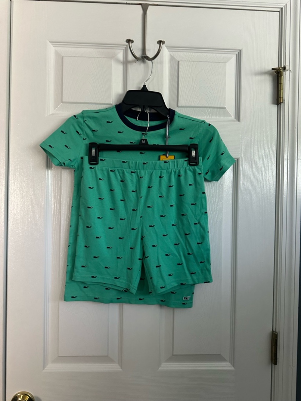 NWT Vineyard Vines Mint Green/Navy Whale PJs
